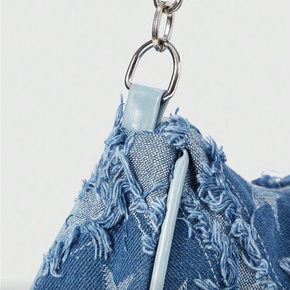 ⚠️Clearance Blue Denim Star Pattern Chain Shoulder Bag - Picture 4 of 4